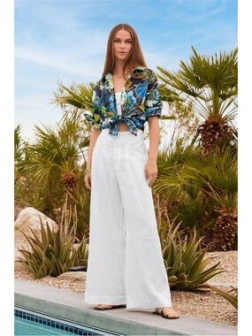 Johnny Was Jenn Curved Hem Yoke Shirt